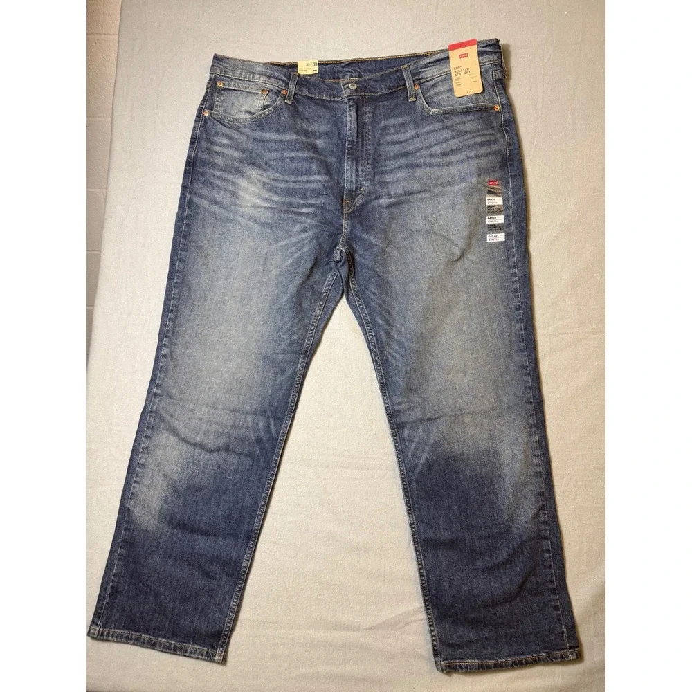 Levis 559 Relaxed Straight Mens Jeans 44x32 Blue NEW Stretch 01559-0086